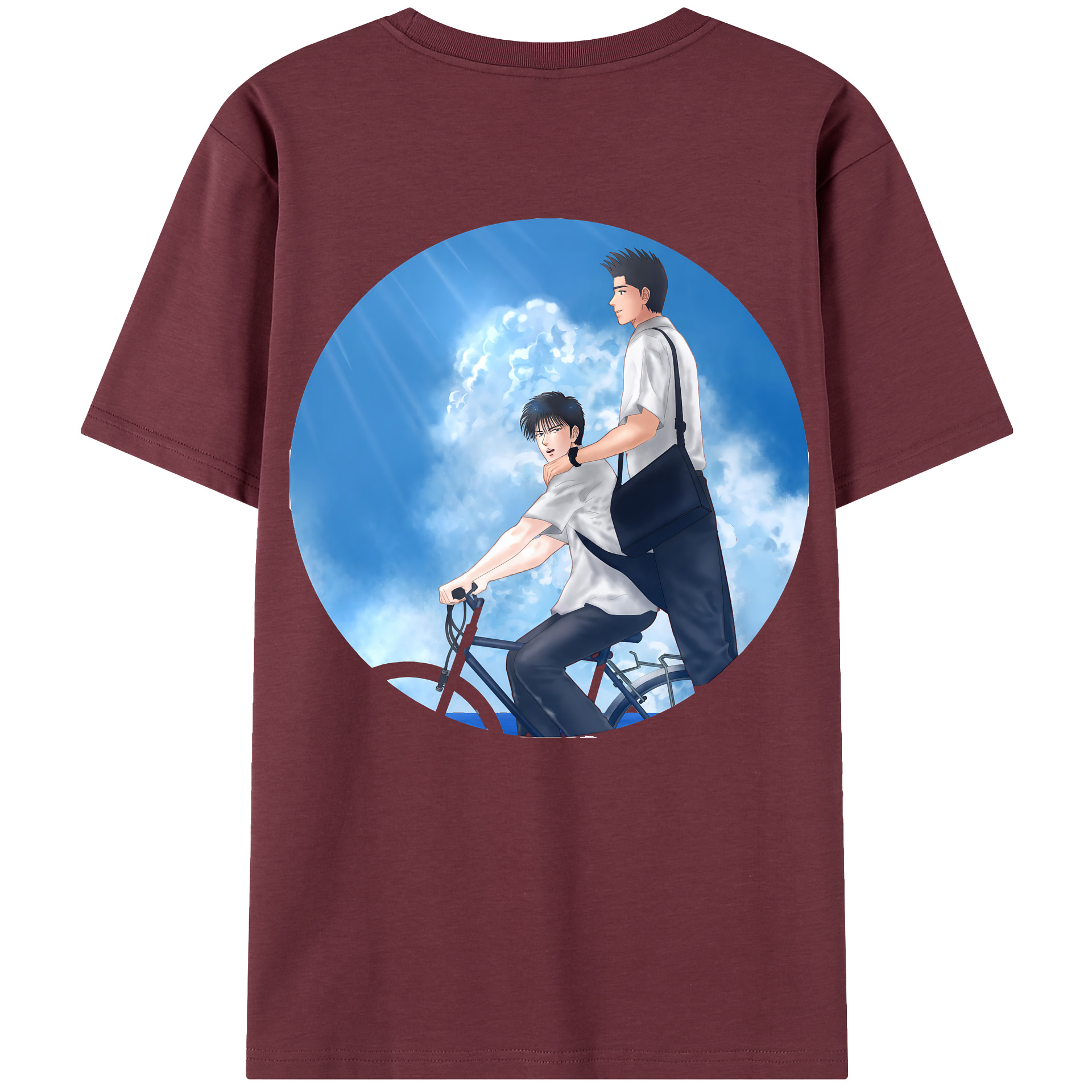 SLAM DUNK／スラムダンク 綿100％半袖Tシャツ（背面プリント）